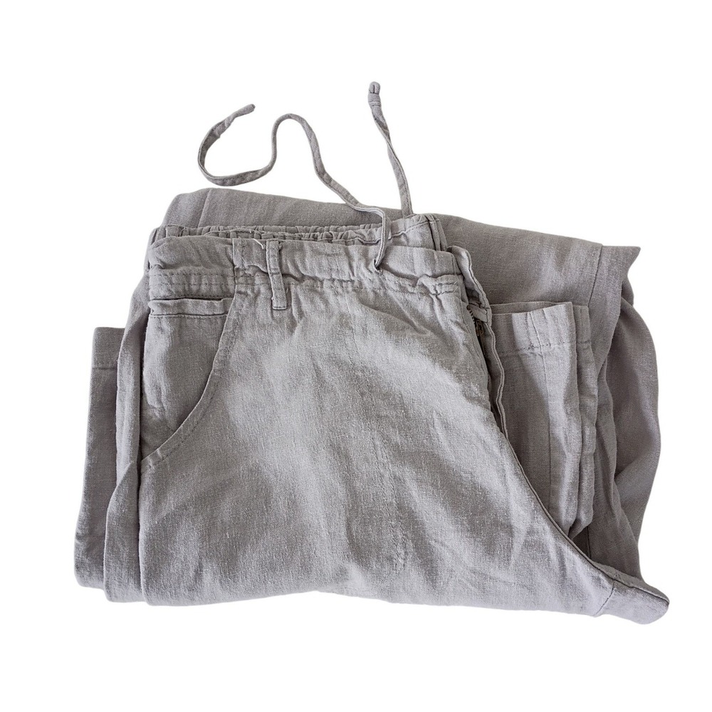 NATURAL ELEMENTS Linen Blend Drawstring Waist Wid… - image 3